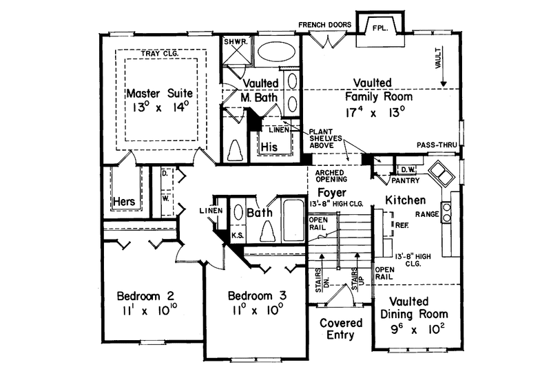 Architectural House Design - Floor Plan - Main Floor for Traditional House Plan #927-237 - 3 bed, 2 bath
