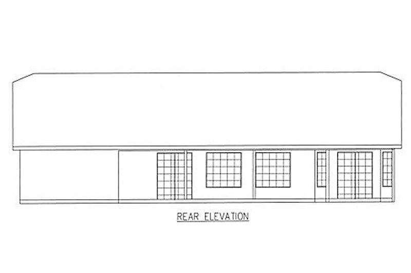 Dream House Plan - Exterior - Rear Elevation for Mediterranean House Plan #437-10 - 3 bed, 2 bath