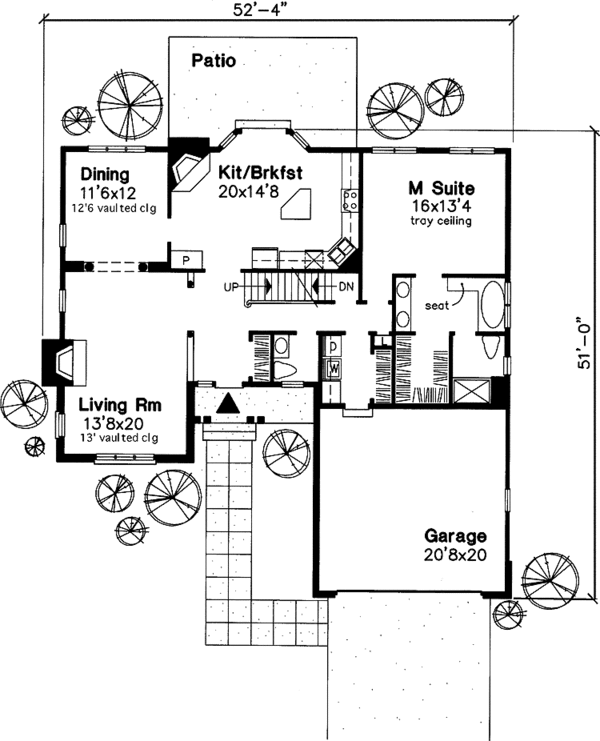 Home Plan - Traditional Floor Plan - Main Floor Plan #320-646