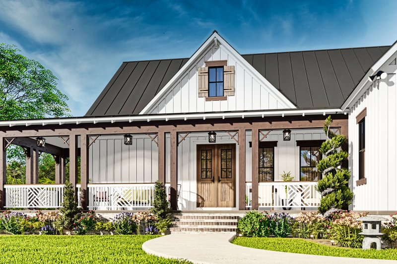 House Plan Design - Exterior - Front Elevation 4 for Farmhouse House Plan #54-575 - 3 bed, 2.5 bath