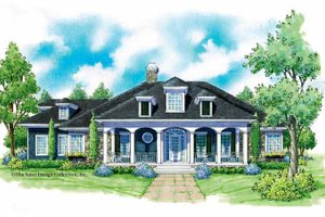 Classical Exterior - Front Elevation Plan #930-226