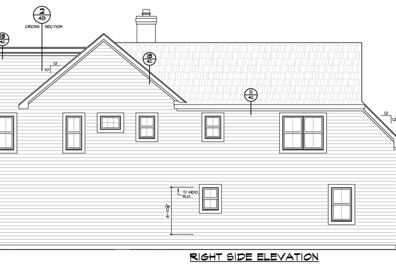 Home Plan - Exterior - Other Elevation for Contemporary House Plan #20-2205 - 4 bed, 2.5 bath