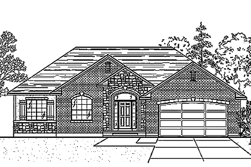 House Plan Design - Exterior - Front Elevation 3 for Traditional House Plan #945-9 - 3 bed, 2.5 bath