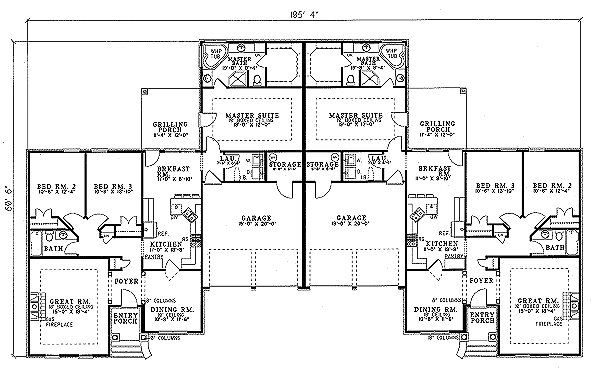 Dream House Plan - Traditional Floor Plan - Main Floor Plan #17-1056