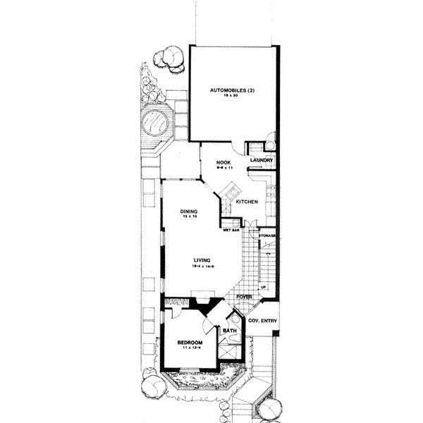 Traditional Floor Plan - Main Floor Plan #141-182
