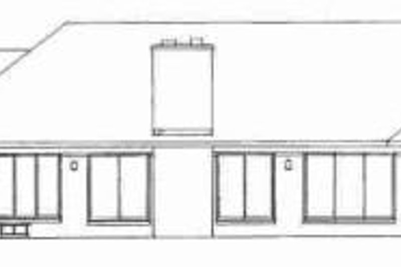 Dream House Plan - Exterior - Rear Elevation for Ranch House Plan #72-318 - 3 bed, 3 bath