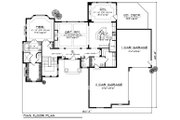 European Style House Plan - 4 Beds 3.5 Baths 3605 Sq/Ft Plan #70-884 