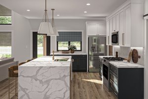 Interior - Kitchen for Farmhouse House Plan #455-440 - 3 bed, 2.5 bath