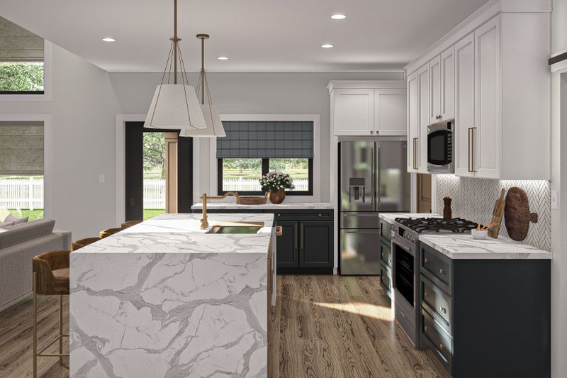 House Plan Design - Interior - Kitchen for Farmhouse House Plan #455-440 - 3 bed, 2.5 bath