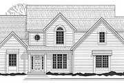Traditional Style House Plan - 4 Beds 3.5 Baths 2908 Sq/Ft Plan #67-419 Exterior 