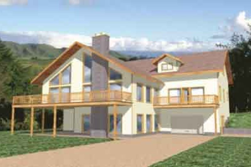 Architectural House Design - Modern Exterior - Front Elevation Plan #117-142