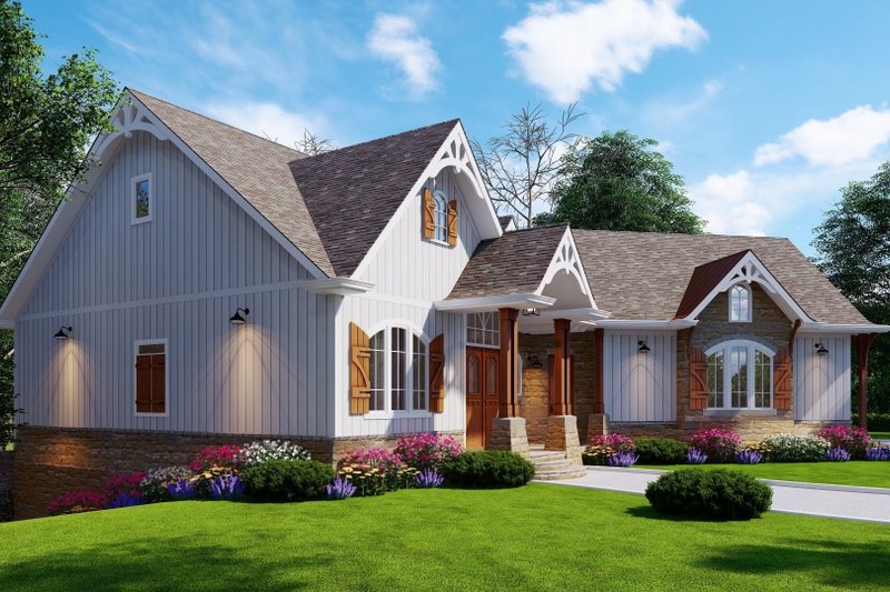 Architectural House Design - Exterior - Other Elevation for Farmhouse House Plan #54-103 - 5 bed, 5.5 bath