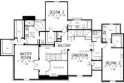 European Style House Plan - 4 Beds 4 Baths 4129 Sq/Ft Plan #410-229 