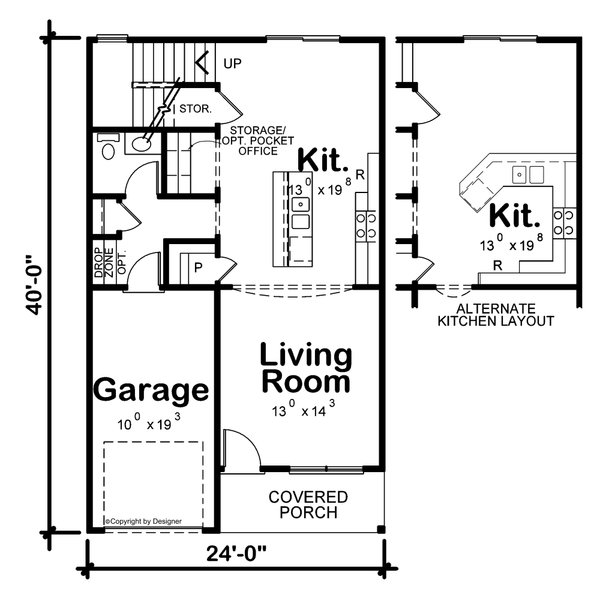 Dream House Plan - Floor Plan - Upper Floor for Farmhouse House Plan #20-2638 - 3 bed, 2.5 bath