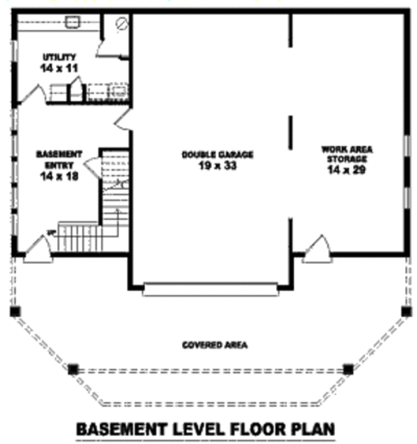 European Floor Plan - Lower Floor Plan #81-13665