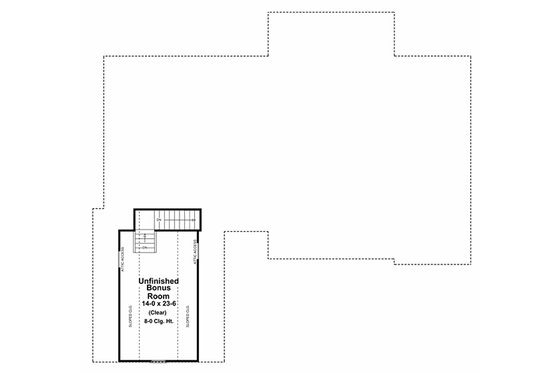Floor Plan - Other Floor for European House Plan #21-242 - 3 bed, 2.5 bath