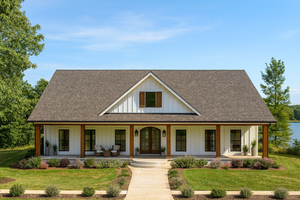Southern Exterior - Front Elevation Plan #44-269