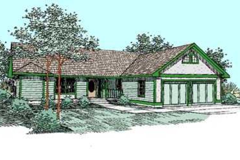 Traditional Style House Plan - 3 Beds 2 Baths 1755 Sq/Ft Plan #60-471