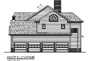 Exterior - Other Elevation 1 for Country House Plan #56-544 - 5 bed, 5 bath