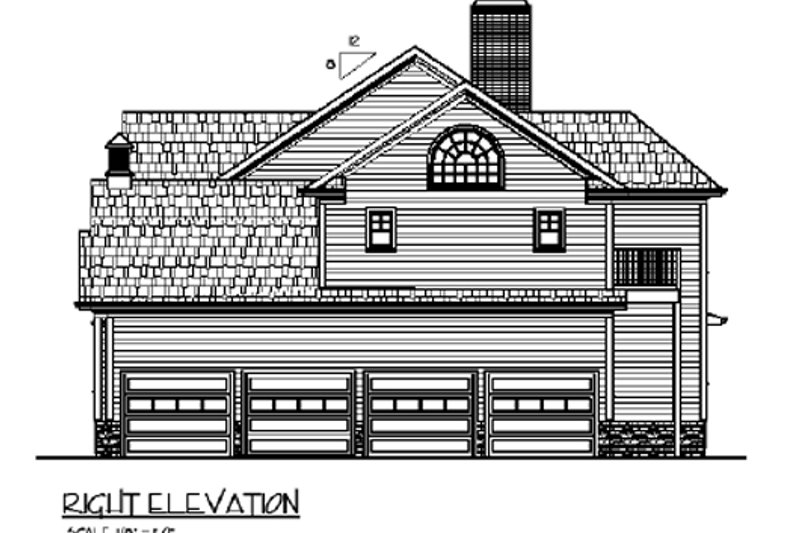 Home Plan - Exterior - Other Elevation 1 for Country House Plan #56-544 - 5 bed, 5 bath