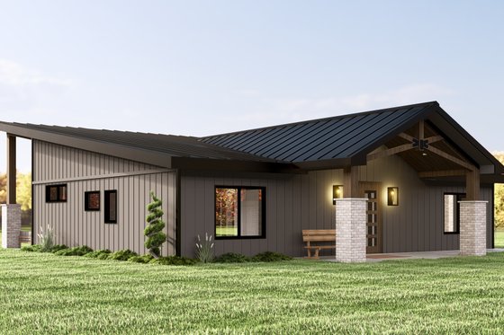 Exterior - Other Elevation 2 for Modern House Plan #1064-317 - 3 bed, 2 bath