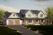 Farmhouse Style House Plan - 4 Beds 3.5 Baths 2974 Sq/Ft Plan #1086-20 