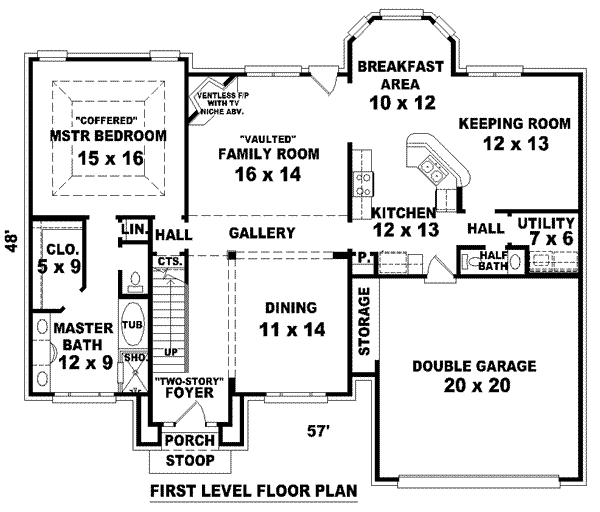 European Floor Plan - Main Floor Plan #81-851