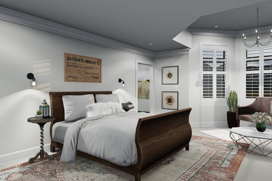 Interior - Master Bedroom for Victorian House Plan #1060-51 - 4 bed, 3 bath