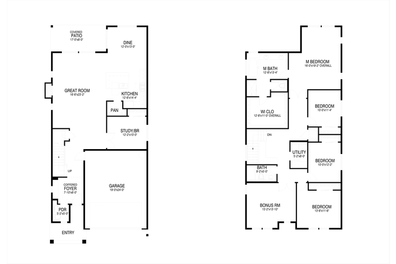 Home Plan - Floor Plan - Main Floor for Craftsman House Plan #53-693 - 5 bed, 2.5 bath