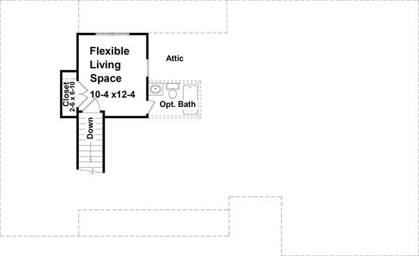 House Design - Southern Floor Plan - Upper Floor Plan #21-328