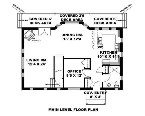 Dream House Plan - Craftsman Floor Plan - Main Floor Plan #117-1020