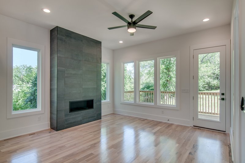 Dream House Plan - Interior - Family Room for Modern House Plan #1085-2 - 3 bed, 2.5 bath