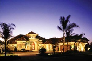 Exterior - Front Elevation 3 for Mediterranean House Plan #930-104 - 3 bed, 4.5 bath