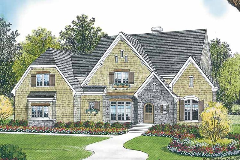 House Blueprint - Country Exterior - Front Elevation Plan #453-448