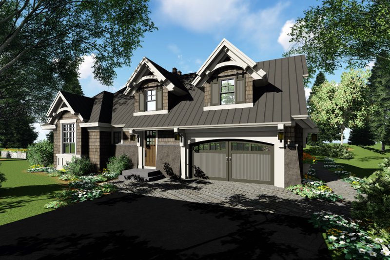 House Blueprint - Exterior - Other Elevation 2 for Craftsman House Plan #51-572 - 4 bed, 3 bath