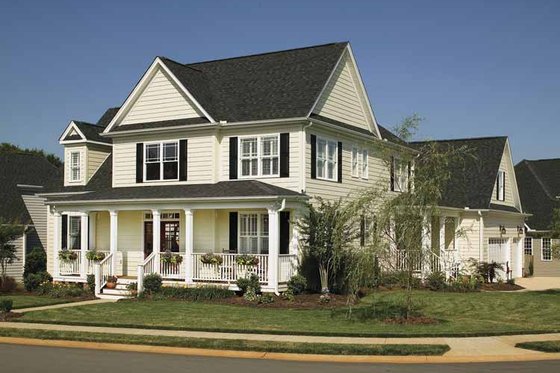 Exterior - Front Elevation 7 for Country House Plan #929-502 - 4 bed, 2.5 bath