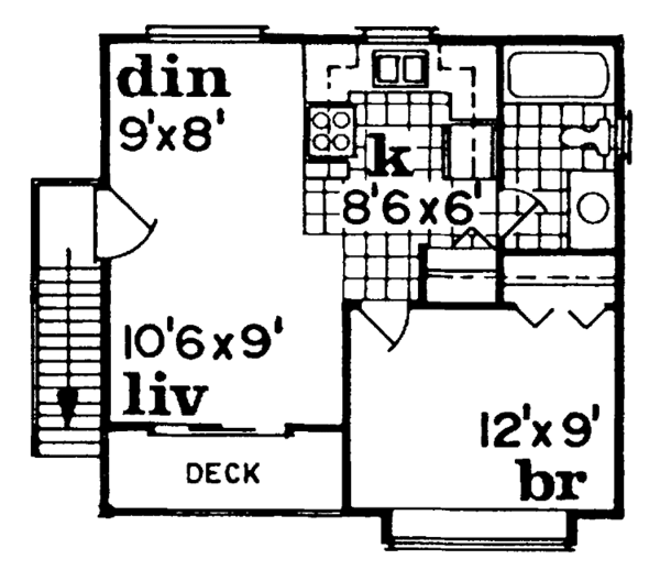 Floor Plan - Upper Floor Plan #47-1075