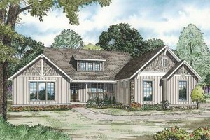 Country Exterior - Front Elevation Plan #17-3288