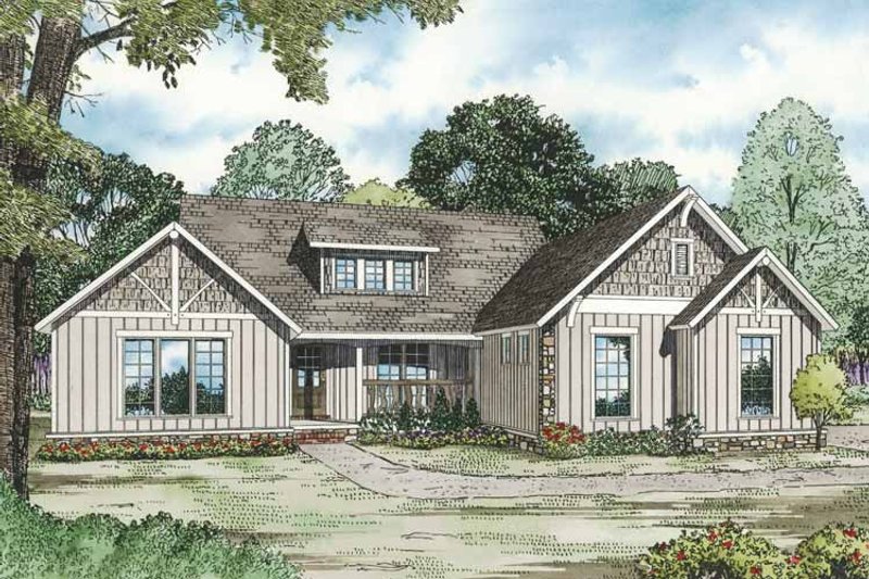 Dream House Plan - Country Exterior - Front Elevation Plan #17-3288