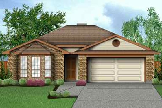 Exterior - Front Elevation for Traditional House Plan #84-114 - 4 bed, 2 bath