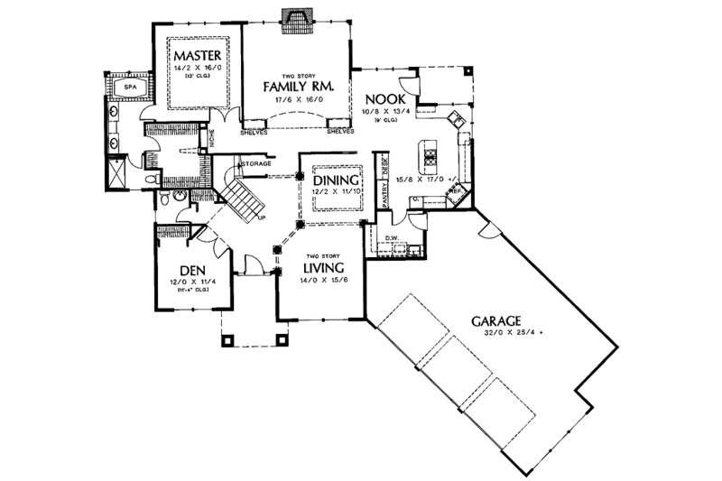 Mediterranean Style House Plan - 3 Beds 3.5 Baths 3058 Sq/Ft Plan #48 ...