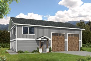 Craftsman Exterior - Front Elevation Plan #117-984