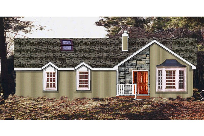 House Plan Design - Ranch Exterior - Front Elevation Plan #3-135