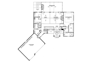 Floor Plan - Main Floor for Craftsman House Plan #437-76 - 4 bed, 3.5 bath