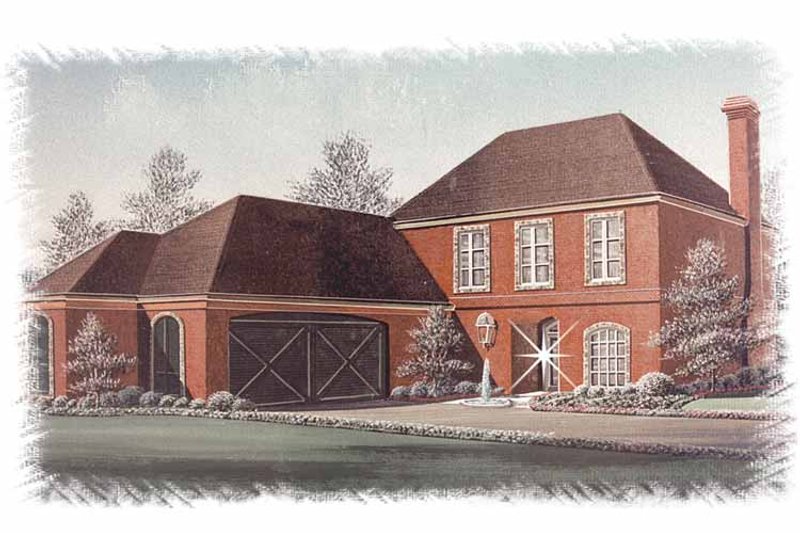 House Blueprint - Country Exterior - Front Elevation Plan #15-334