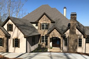 Exterior - Front Elevation 3 for Country House Plan #437-81 - 4 bed, 4.5 bath