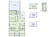 Traditional Style House Plan - 3 Beds 2 Baths 1734 Sq/Ft Plan #17-2420 