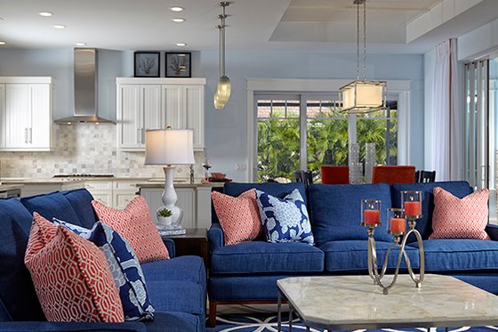 Interior - Family Room 1 for Mediterranean House Plan #930-457 - 3 bed, 4.5 bath