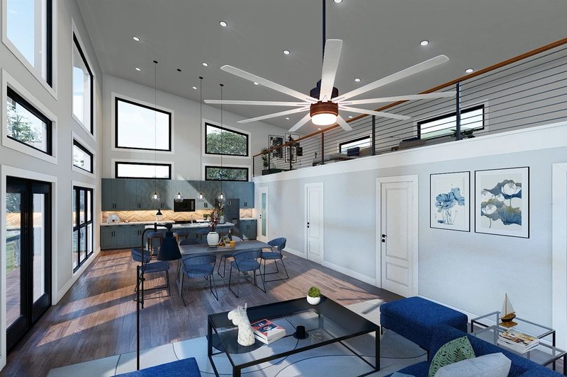Architectural House Design - Interior - Family Room for Country House Plan #932-1299 - 3 bed, 2 bath