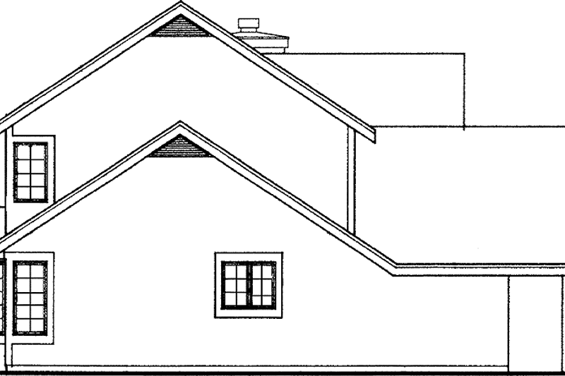 Home Plan - Exterior - Other Elevation for Country House Plan #320-573 - 3 bed, 2.5 bath